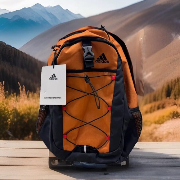 Adidas Ultimate Backpack, New With Tag, Black/orange - Picture 1 of 5